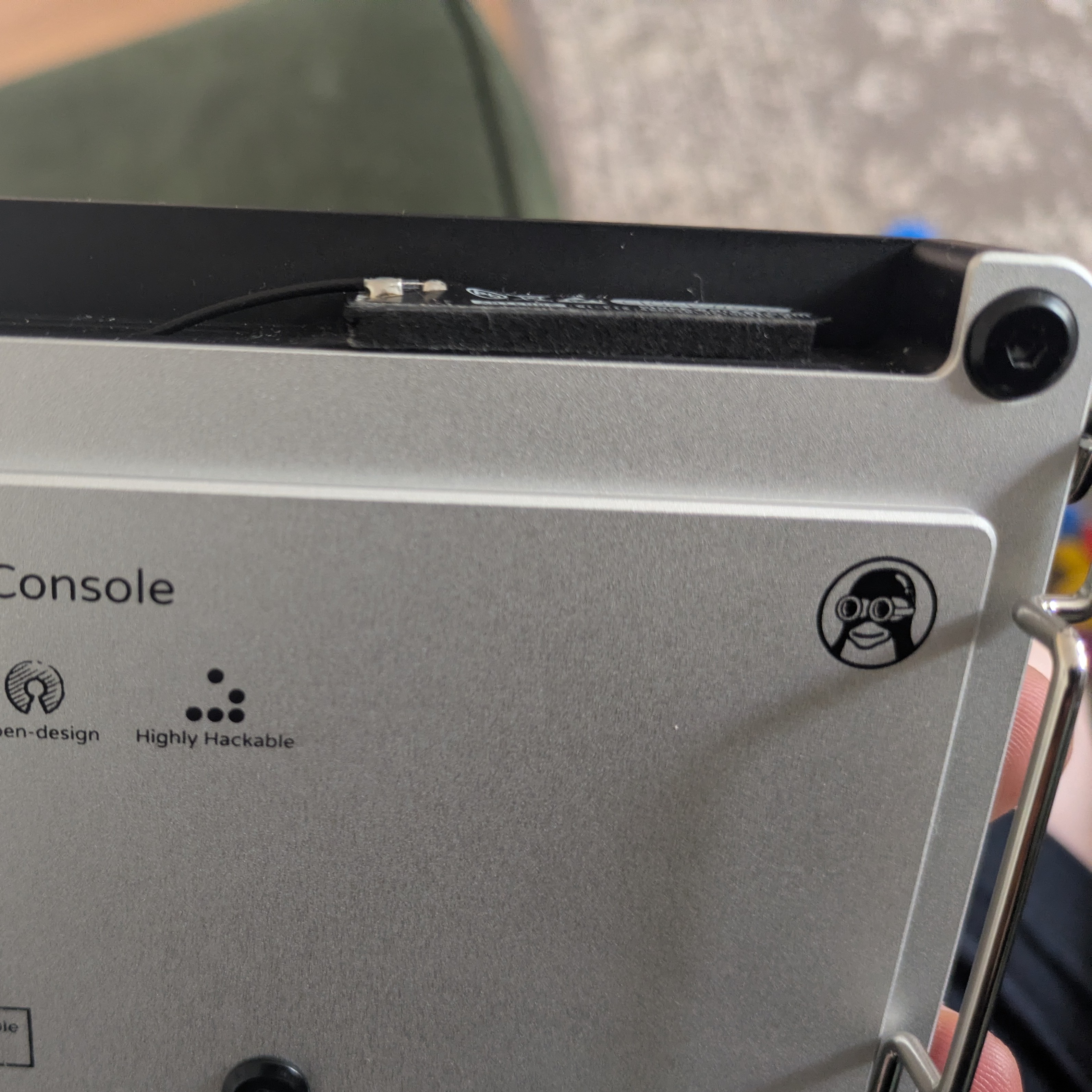 A picture of the uConsole antenna.